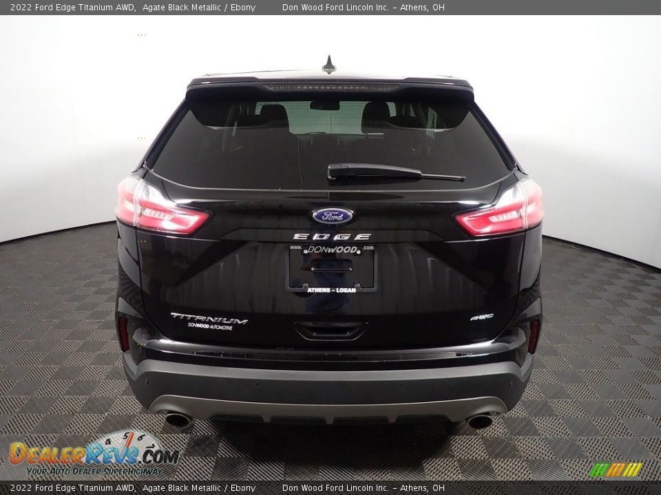 2022 Ford Edge Titanium AWD Agate Black Metallic / Ebony Photo #14