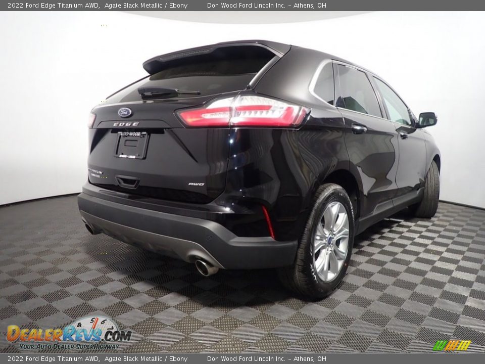 2022 Ford Edge Titanium AWD Agate Black Metallic / Ebony Photo #18