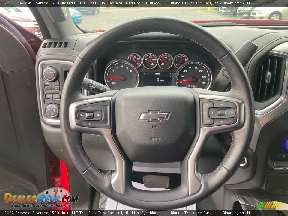 2022 Chevrolet Silverado 1500 Limited LT Trail Boss Crew Cab 4x4 Red Hot / Jet Black Photo #13