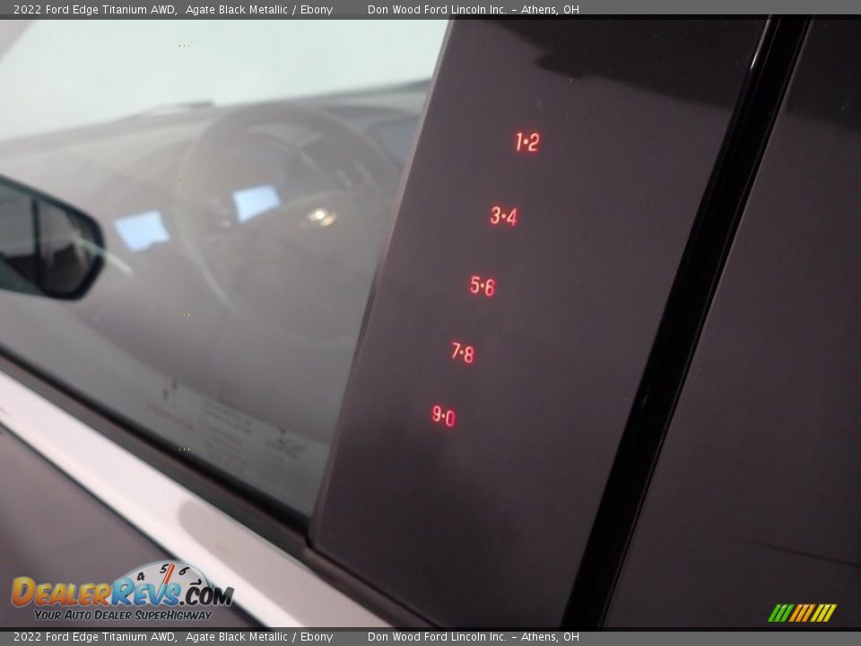 2022 Ford Edge Titanium AWD Agate Black Metallic / Ebony Photo #20