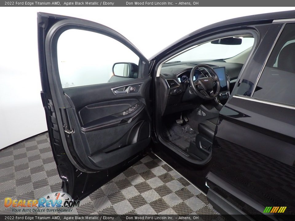 2022 Ford Edge Titanium AWD Agate Black Metallic / Ebony Photo #21