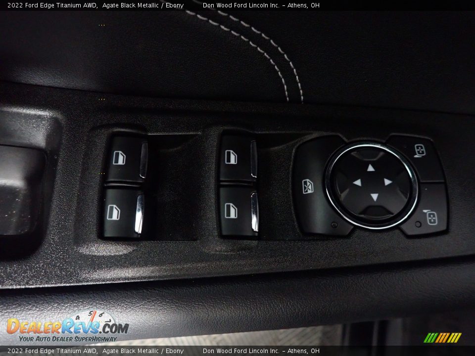 2022 Ford Edge Titanium AWD Agate Black Metallic / Ebony Photo #22