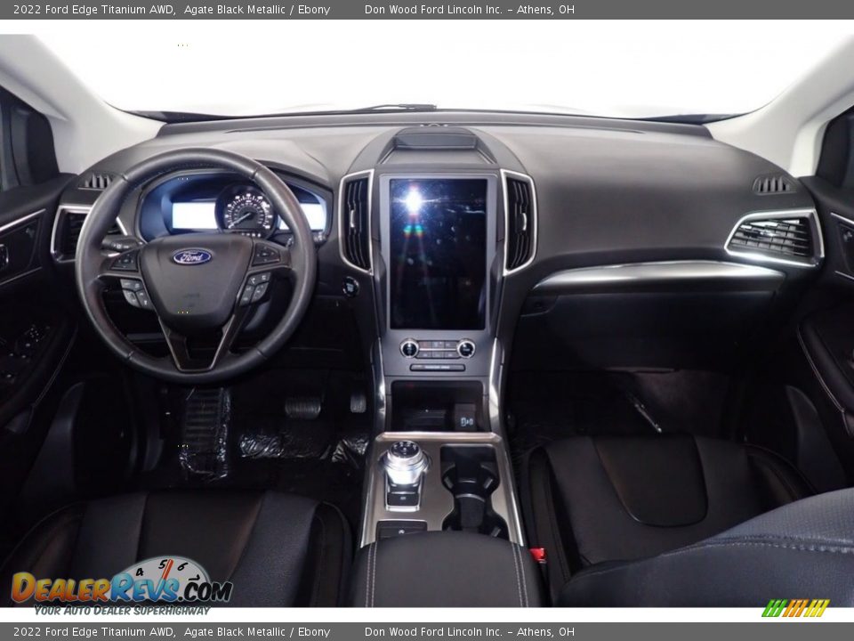 2022 Ford Edge Titanium AWD Agate Black Metallic / Ebony Photo #25
