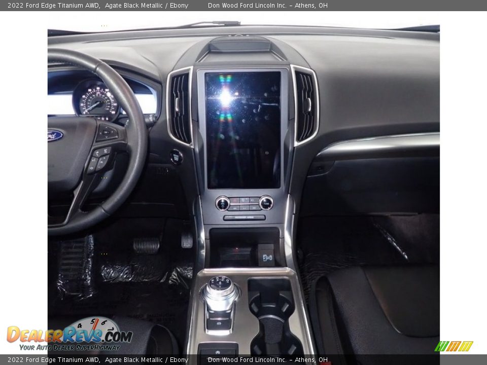 2022 Ford Edge Titanium AWD Agate Black Metallic / Ebony Photo #26