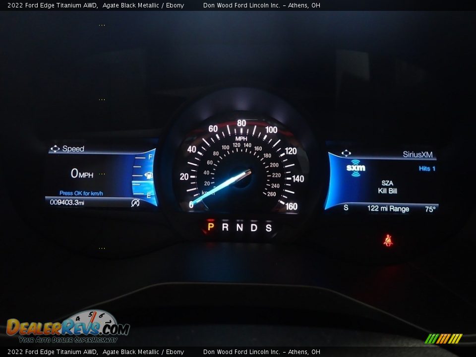 2022 Ford Edge Titanium AWD Agate Black Metallic / Ebony Photo #29