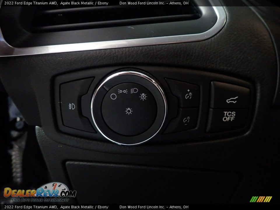 2022 Ford Edge Titanium AWD Agate Black Metallic / Ebony Photo #32