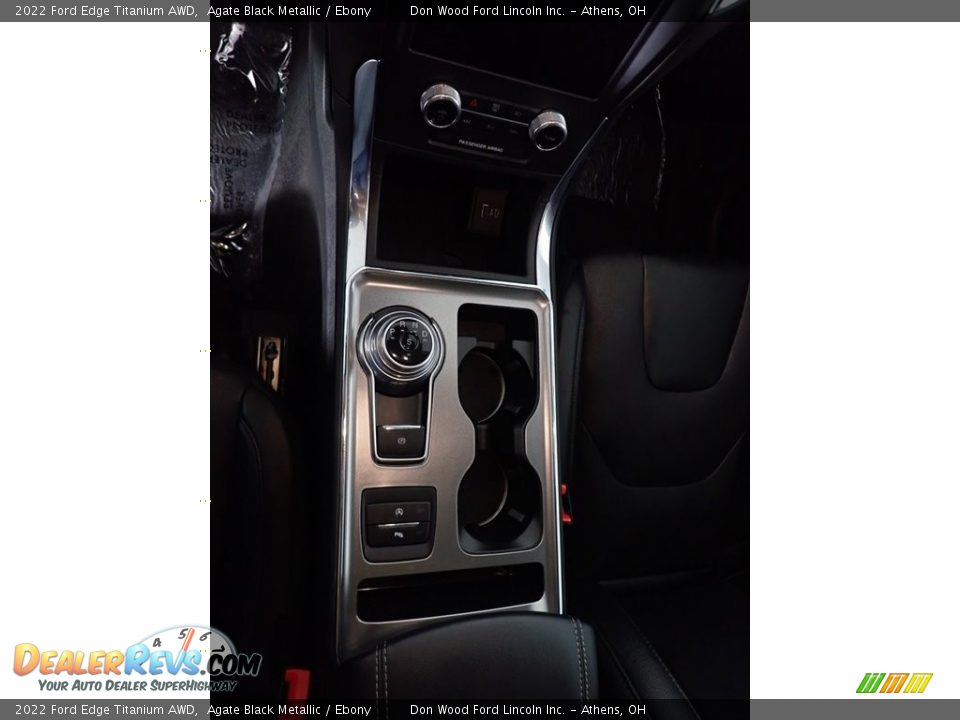 2022 Ford Edge Titanium AWD Agate Black Metallic / Ebony Photo #33