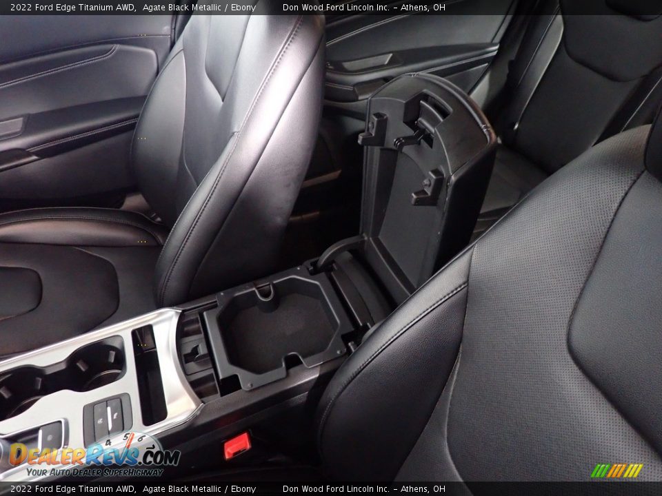 2022 Ford Edge Titanium AWD Agate Black Metallic / Ebony Photo #34