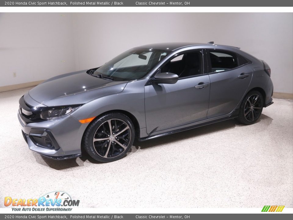 2020 Honda Civic Sport Hatchback Polished Metal Metallic / Black Photo #3