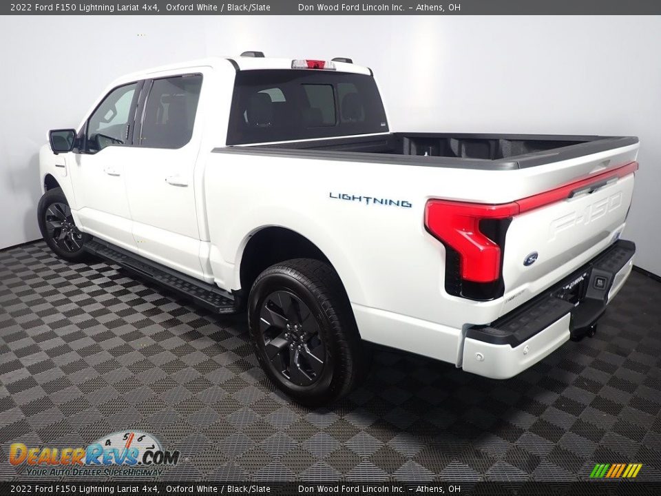 2022 Ford F150 Lightning Lariat 4x4 Oxford White / Black/Slate Photo #13