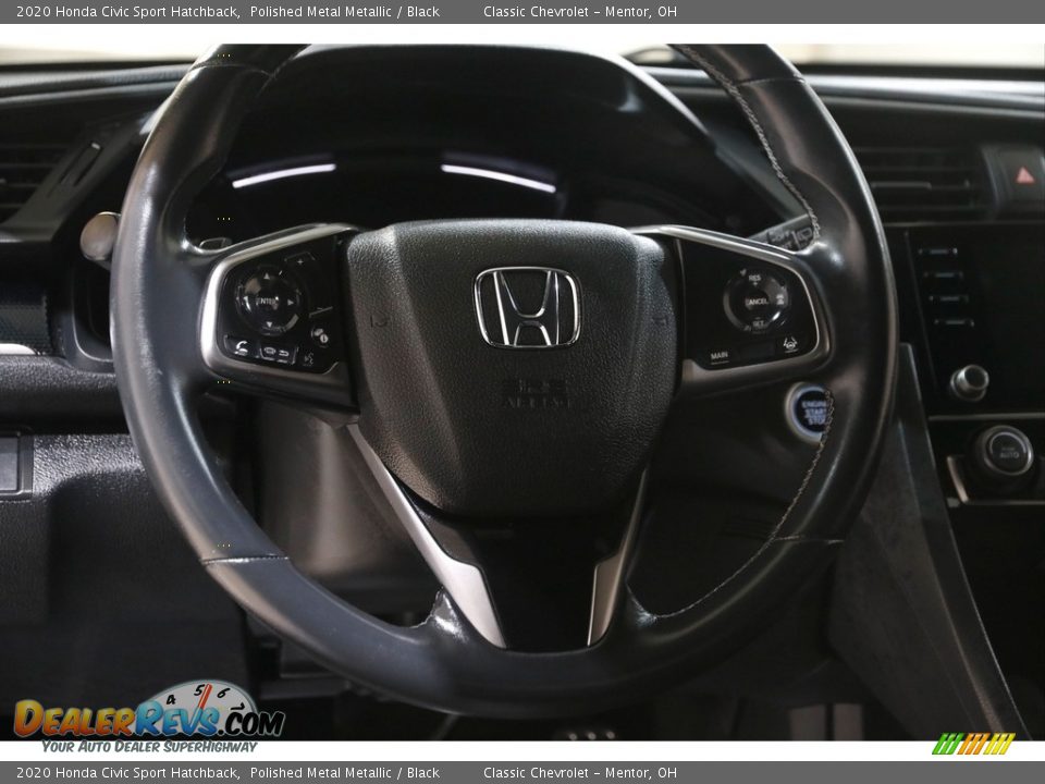 2020 Honda Civic Sport Hatchback Polished Metal Metallic / Black Photo #7