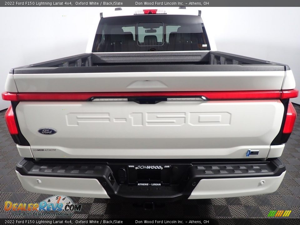 2022 Ford F150 Lightning Lariat 4x4 Oxford White / Black/Slate Photo #14