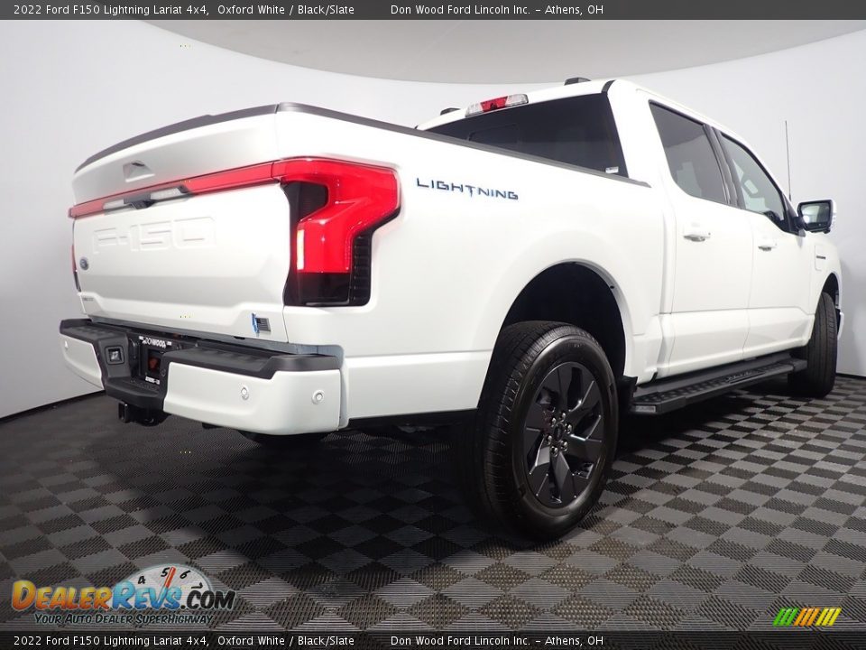 2022 Ford F150 Lightning Lariat 4x4 Oxford White / Black/Slate Photo #16