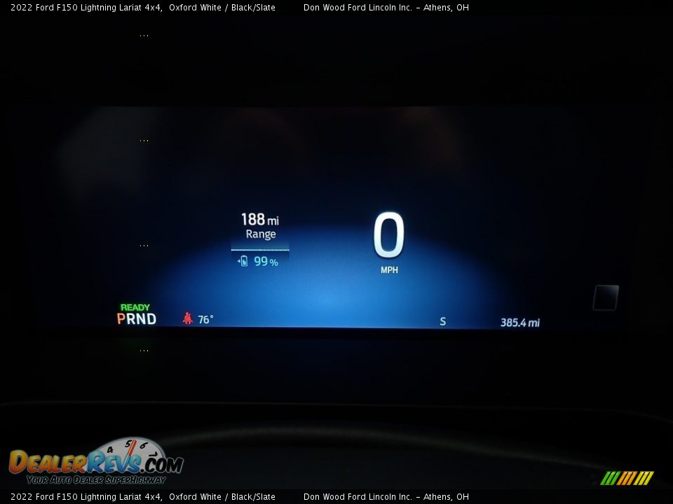 2022 Ford F150 Lightning Lariat 4x4 Oxford White / Black/Slate Photo #27