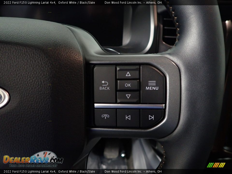 2022 Ford F150 Lightning Lariat 4x4 Steering Wheel Photo #29