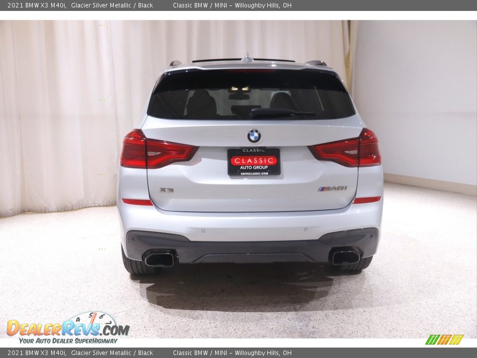 2021 BMW X3 M40i Glacier Silver Metallic / Black Photo #22