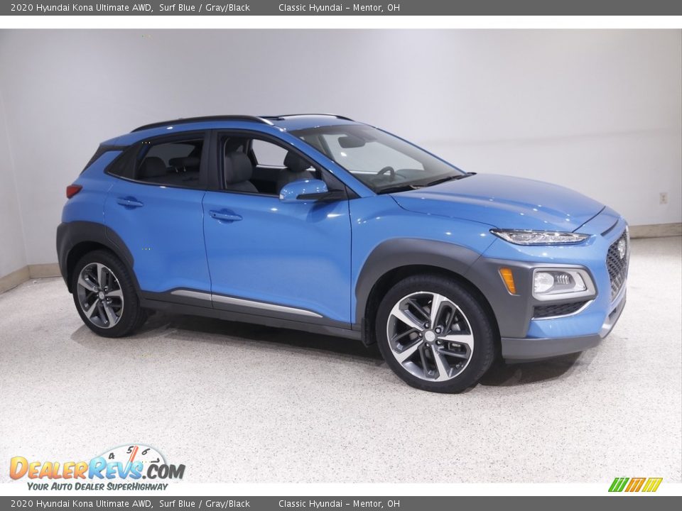 Surf Blue 2020 Hyundai Kona Ultimate AWD Photo #1