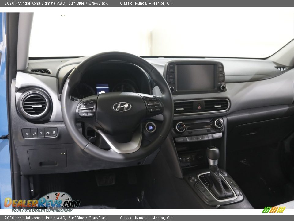 2020 Hyundai Kona Ultimate AWD Surf Blue / Gray/Black Photo #6