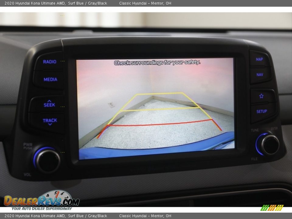 2020 Hyundai Kona Ultimate AWD Surf Blue / Gray/Black Photo #13