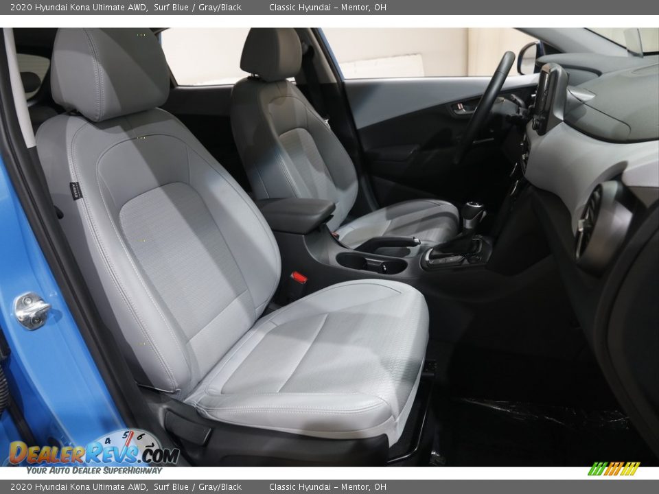 2020 Hyundai Kona Ultimate AWD Surf Blue / Gray/Black Photo #16