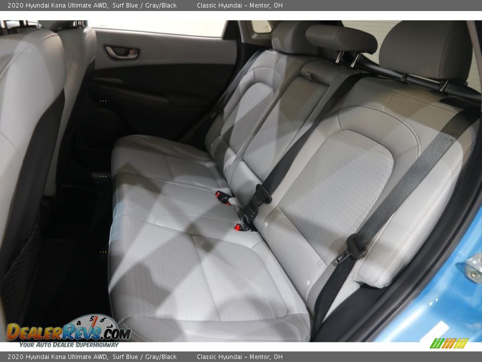 2020 Hyundai Kona Ultimate AWD Surf Blue / Gray/Black Photo #18