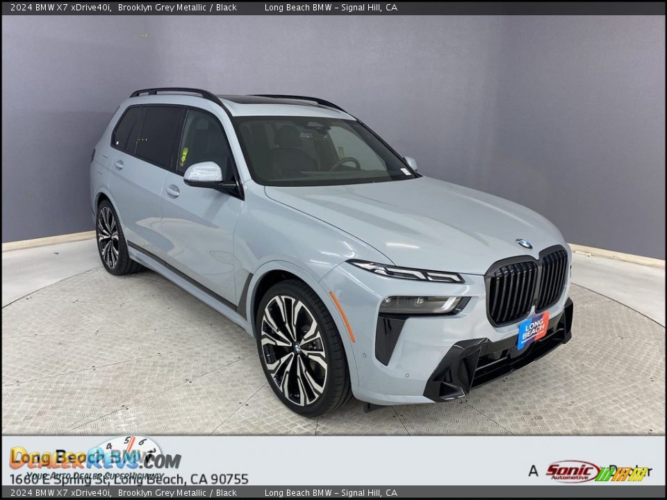 2024 BMW X7 xDrive40i Brooklyn Grey Metallic / Black Photo #1