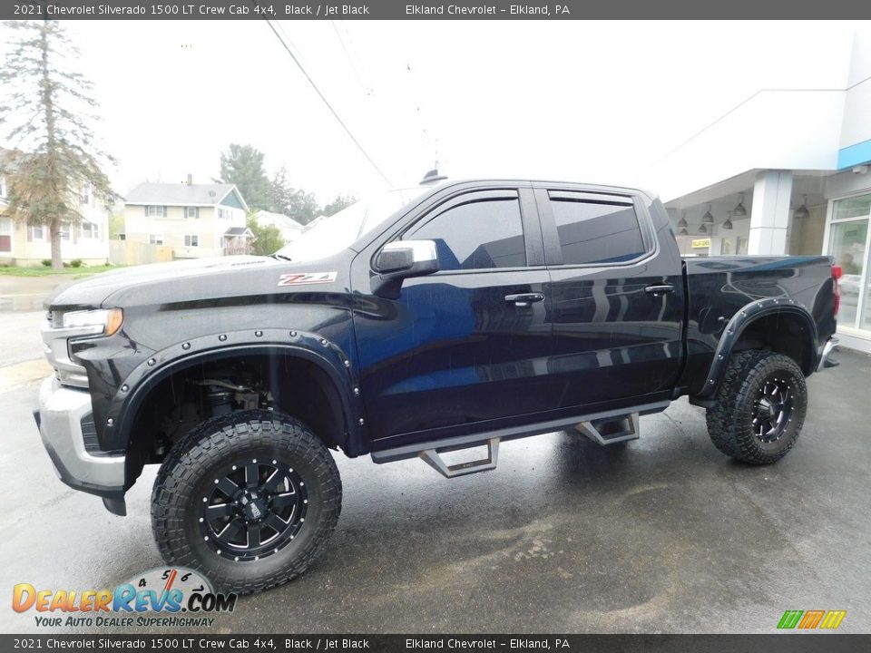 2021 Chevrolet Silverado 1500 LT Crew Cab 4x4 Black / Jet Black Photo #1