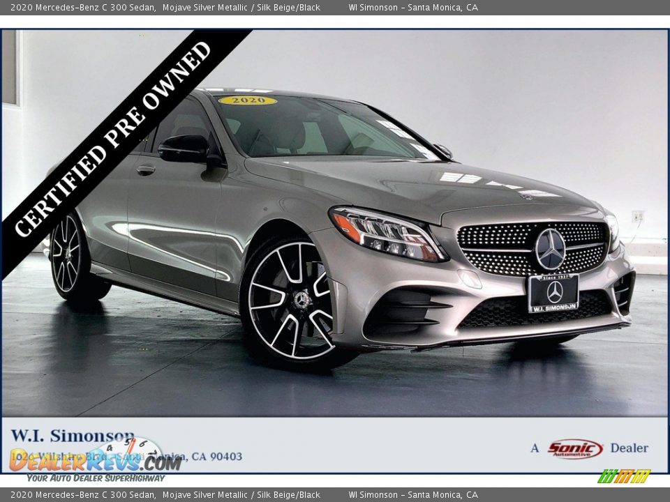 2020 Mercedes-Benz C 300 Sedan Mojave Silver Metallic / Silk Beige/Black Photo #1