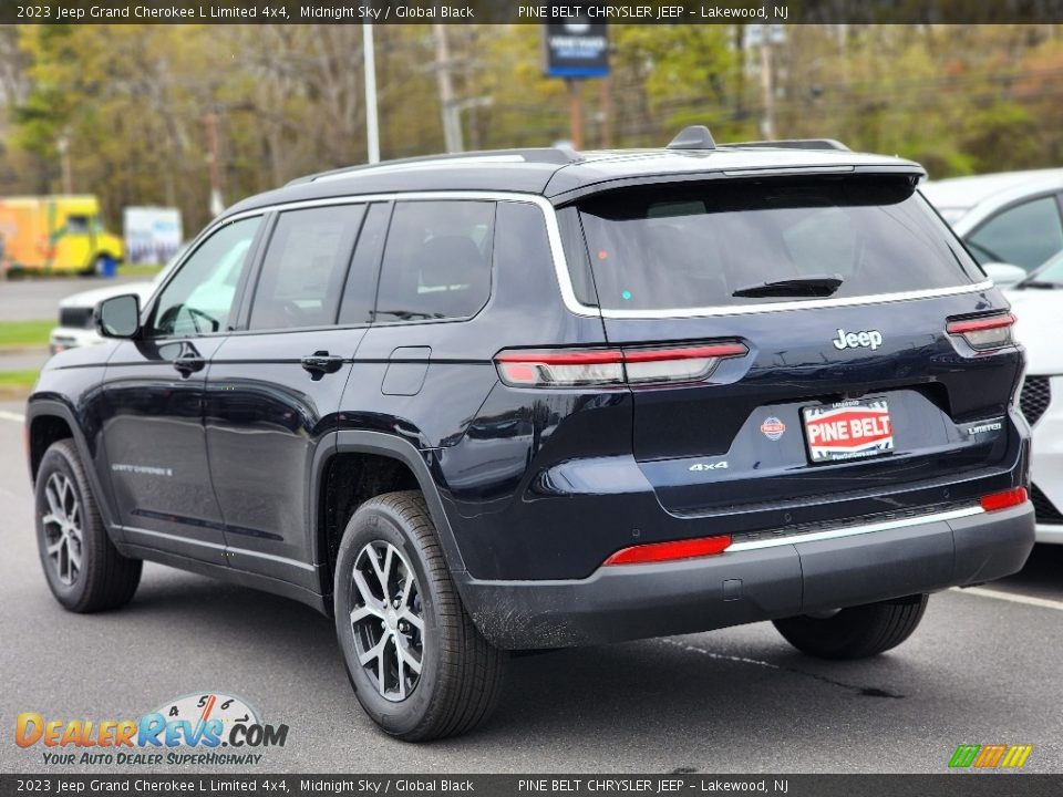 2023 Jeep Grand Cherokee L Limited 4x4 Midnight Sky / Global Black Photo #4
