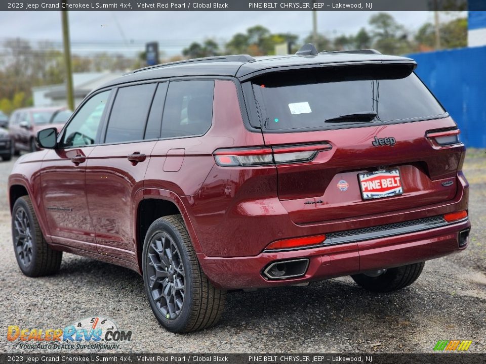 2023 Jeep Grand Cherokee L Summit 4x4 Velvet Red Pearl / Global Black Photo #3