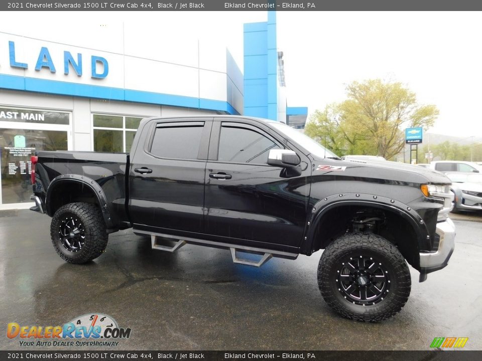 2021 Chevrolet Silverado 1500 LT Crew Cab 4x4 Black / Jet Black Photo #7
