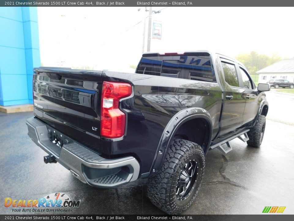 2021 Chevrolet Silverado 1500 LT Crew Cab 4x4 Black / Jet Black Photo #10