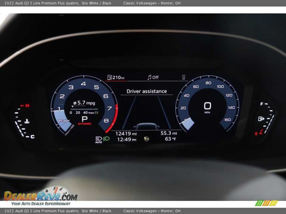 2022 Audi Q3 S Line Premium Plus quattro Gauges Photo #11