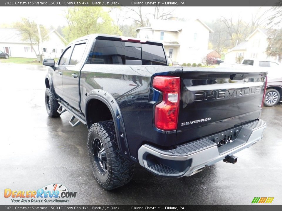 2021 Chevrolet Silverado 1500 LT Crew Cab 4x4 Black / Jet Black Photo #12