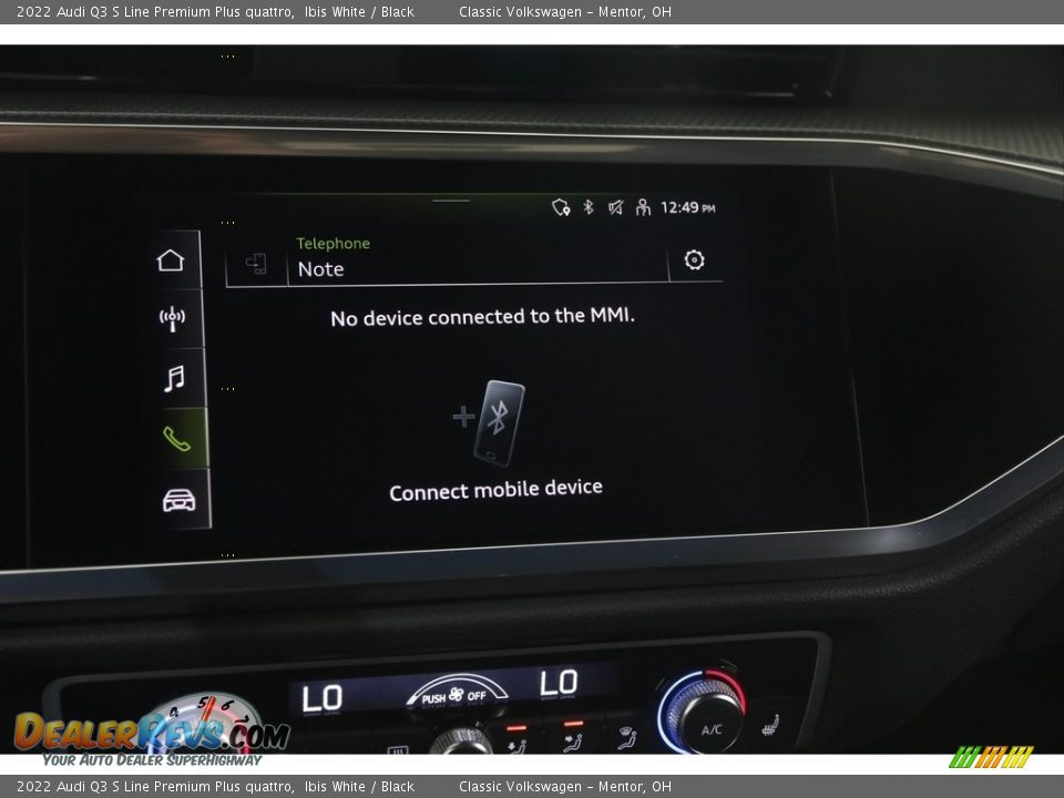 Controls of 2022 Audi Q3 S Line Premium Plus quattro Photo #14