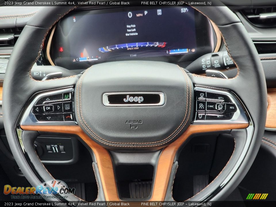 2023 Jeep Grand Cherokee L Summit 4x4 Steering Wheel Photo #9