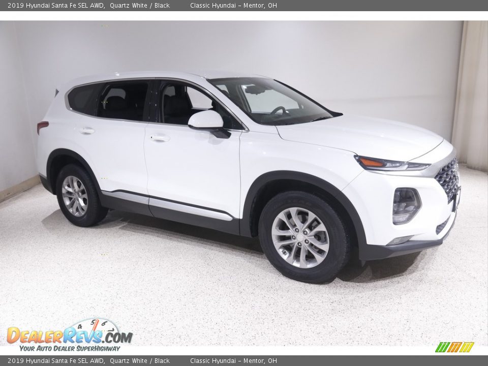 2019 Hyundai Santa Fe SEL AWD Quartz White / Black Photo #1