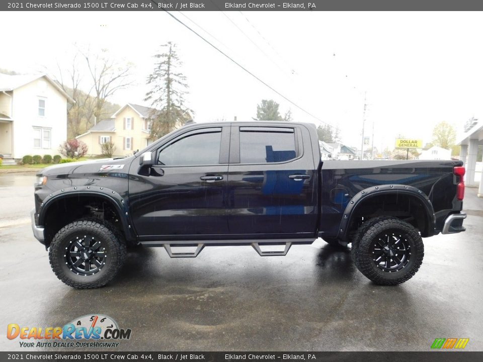2021 Chevrolet Silverado 1500 LT Crew Cab 4x4 Black / Jet Black Photo #13