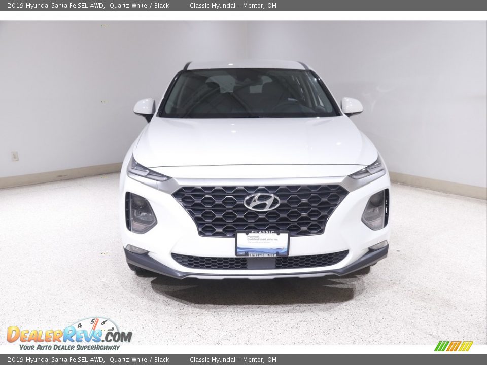 2019 Hyundai Santa Fe SEL AWD Quartz White / Black Photo #2