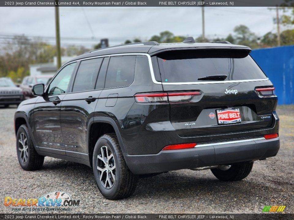 2023 Jeep Grand Cherokee L Limited 4x4 Rocky Mountain Pearl / Global Black Photo #4