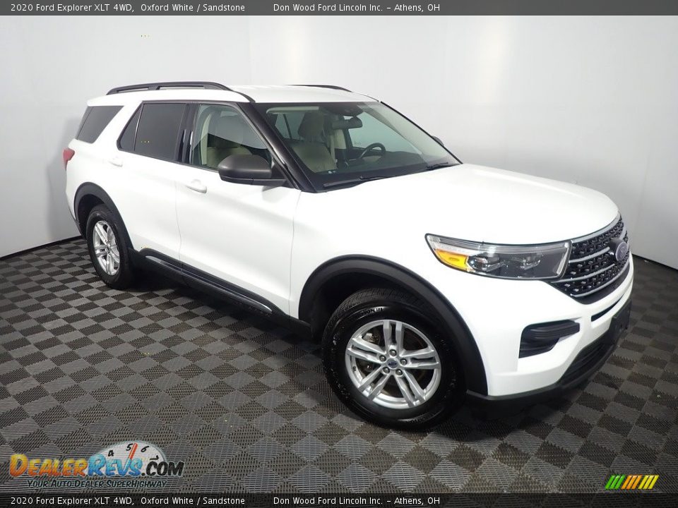 2020 Ford Explorer XLT 4WD Oxford White / Sandstone Photo #3