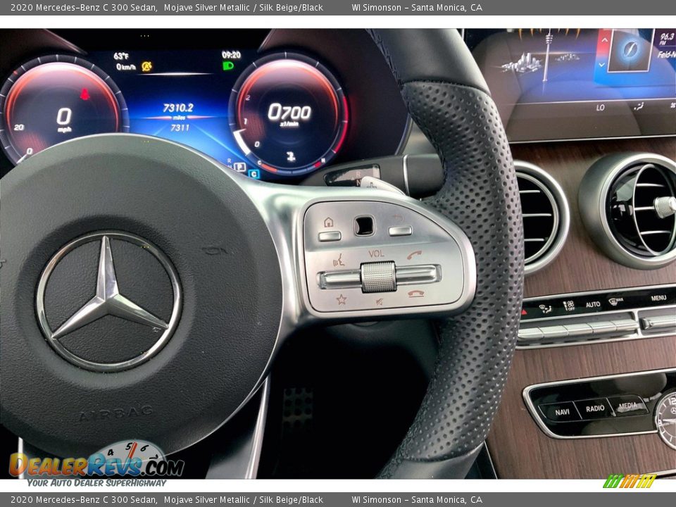 2020 Mercedes-Benz C 300 Sedan Mojave Silver Metallic / Silk Beige/Black Photo #22