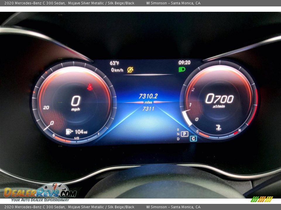 2020 Mercedes-Benz C 300 Sedan Mojave Silver Metallic / Silk Beige/Black Photo #23
