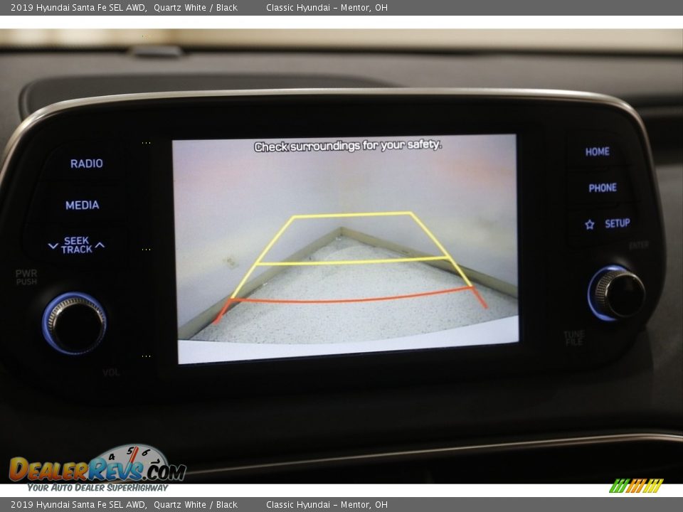2019 Hyundai Santa Fe SEL AWD Quartz White / Black Photo #11