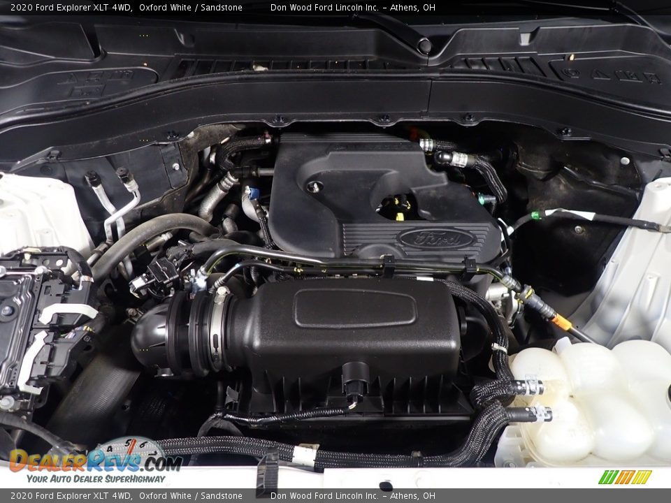 2020 Ford Explorer XLT 4WD Oxford White / Sandstone Photo #7