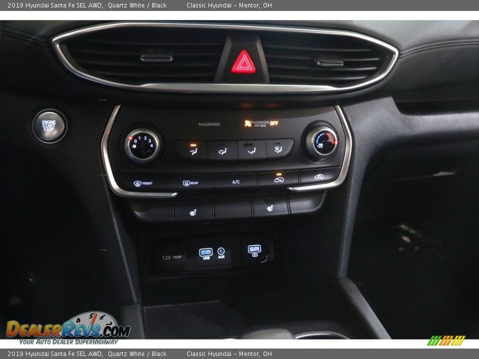 2019 Hyundai Santa Fe SEL AWD Quartz White / Black Photo #12