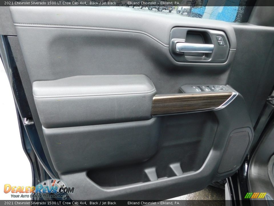 2021 Chevrolet Silverado 1500 LT Crew Cab 4x4 Black / Jet Black Photo #22