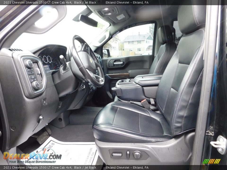 2021 Chevrolet Silverado 1500 LT Crew Cab 4x4 Black / Jet Black Photo #24