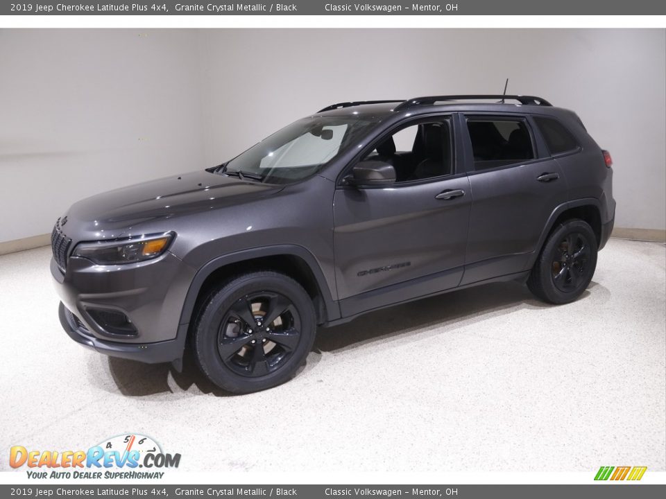 2019 Jeep Cherokee Latitude Plus 4x4 Granite Crystal Metallic / Black Photo #3