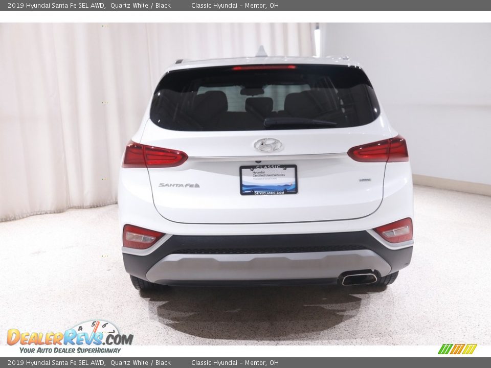 2019 Hyundai Santa Fe SEL AWD Quartz White / Black Photo #17